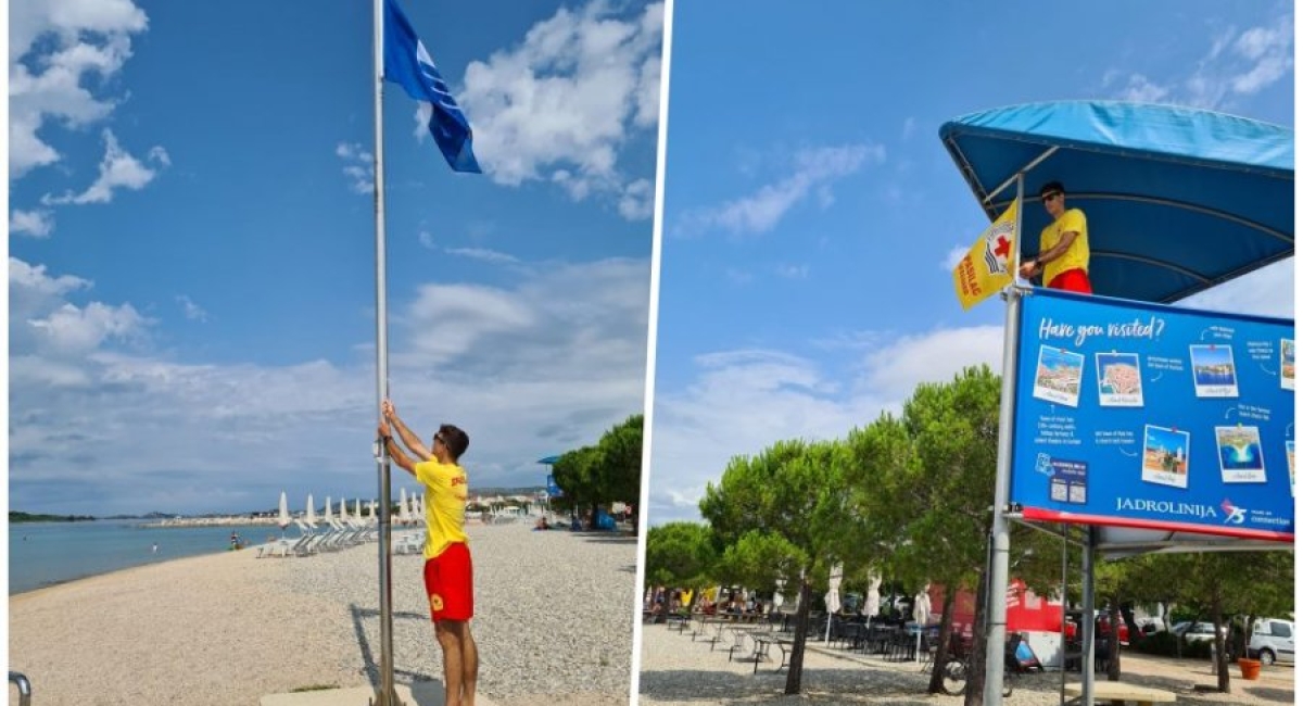 Blue Flag raised on Srima Beach