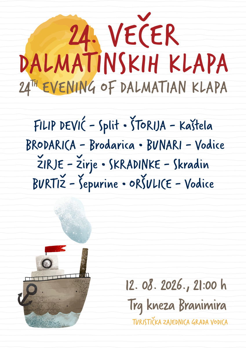 vecer dalmatinskih klapa 2026