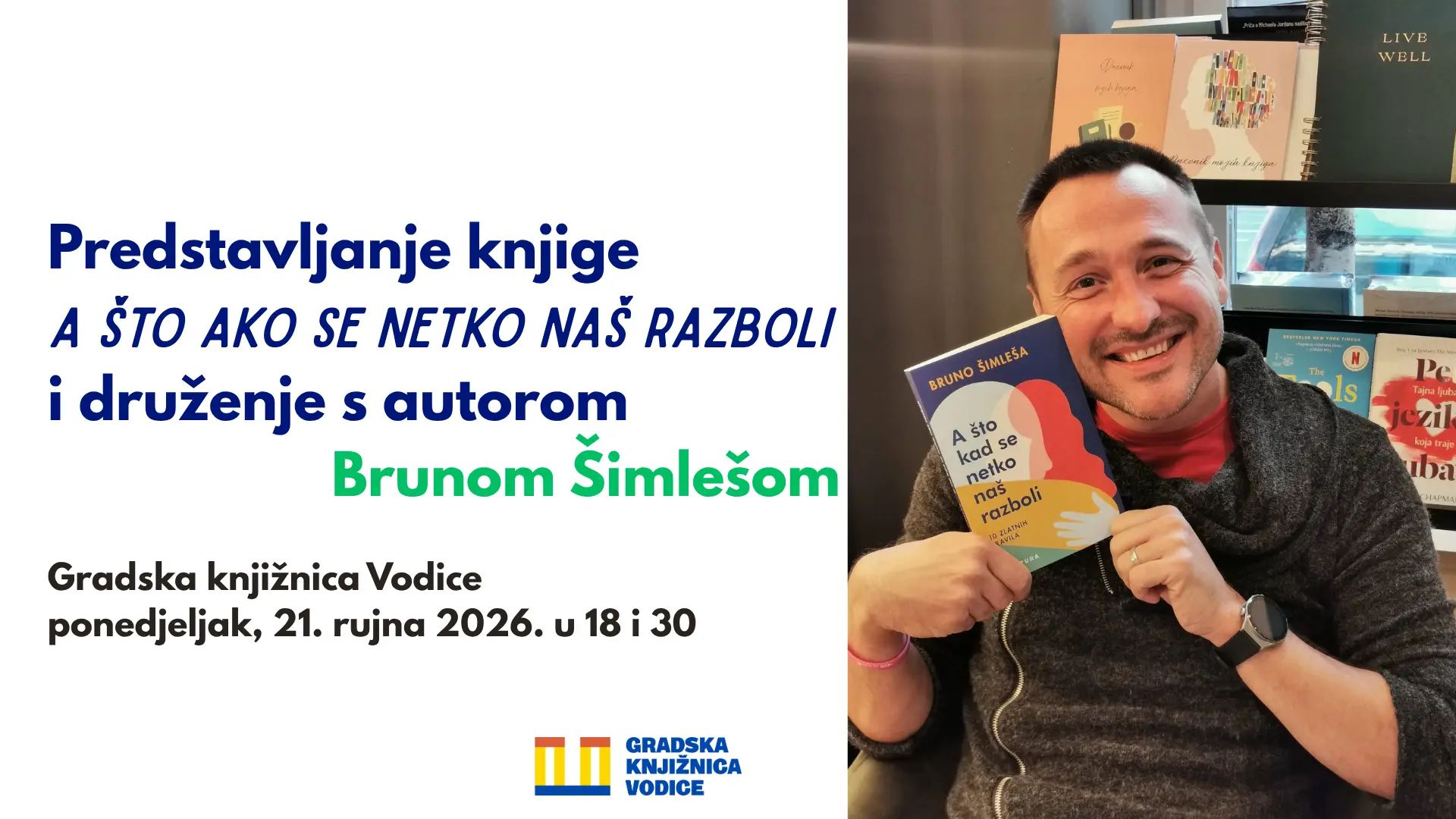 Predstavljanje nove knjige Bruna Šimleše