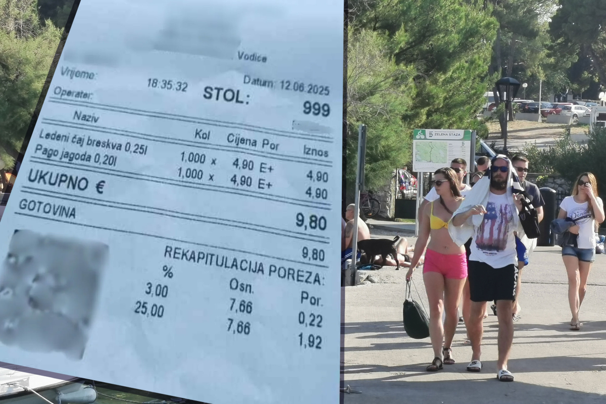 Počelo je: Račun iz kafića u Vodicama izazvao burne reakcije: 'Pravac Grčka'