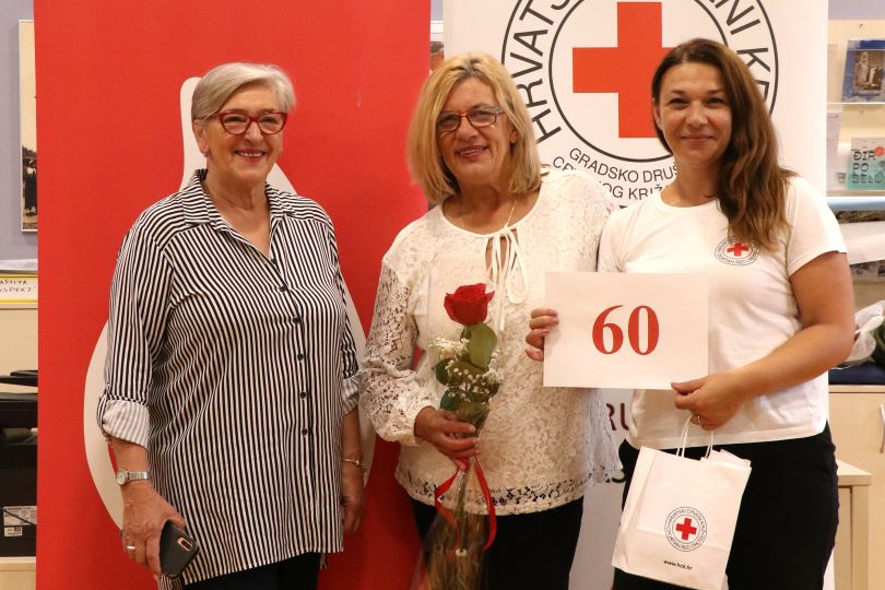 Veliki odaziv darivatelja krvi u Vodicama: pridružili se i gosti iz cijele Hrvatske, Gordana Mijat imala 60. darivanje