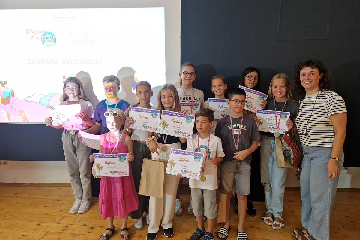 U šibenskom Art podrumu dodijeljene diplome sudionicima Olimpijade čitanja