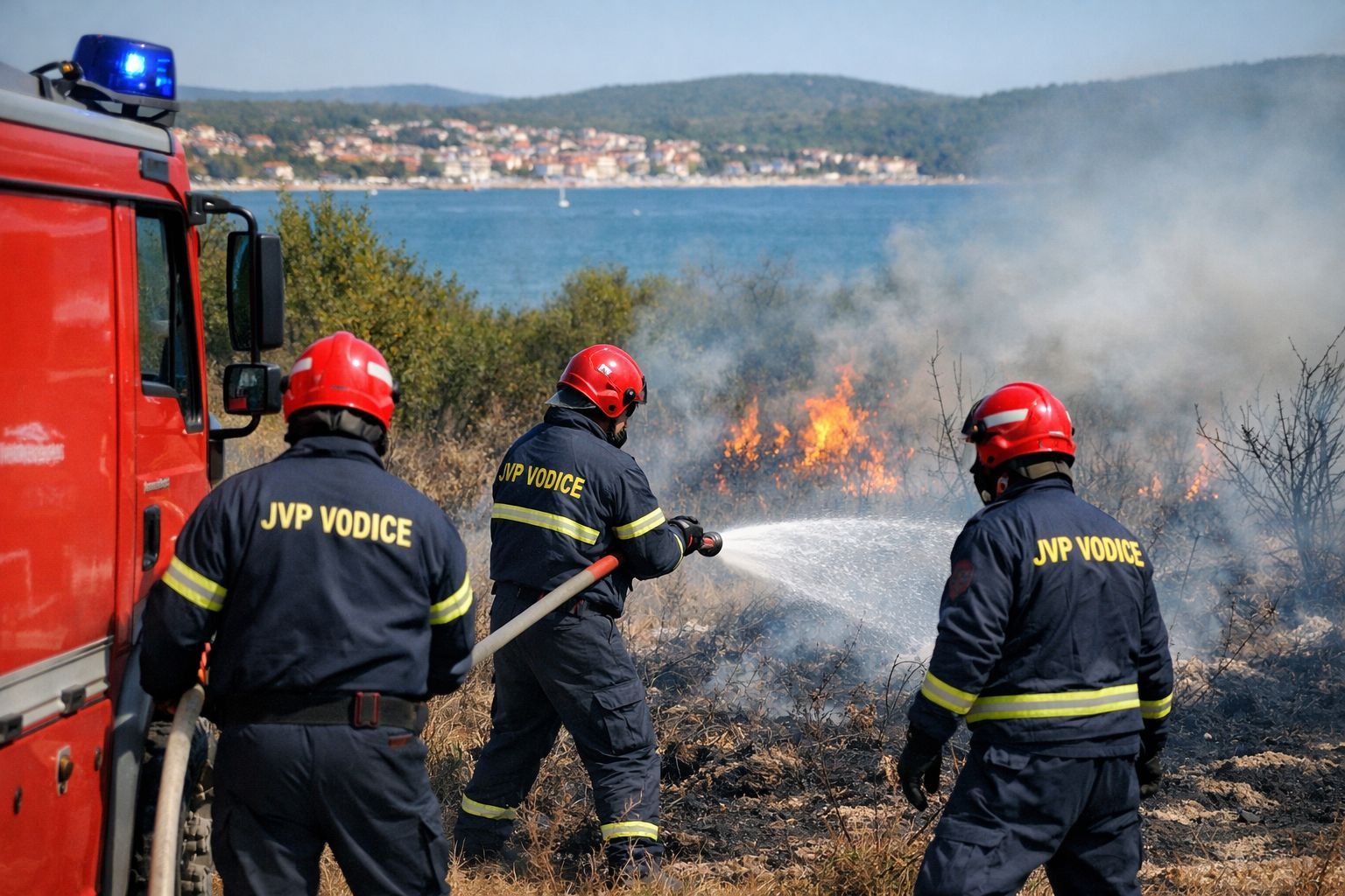 Srima: brzom intervencijom vatrogasaca ugašen požar na otvorenom prostoru