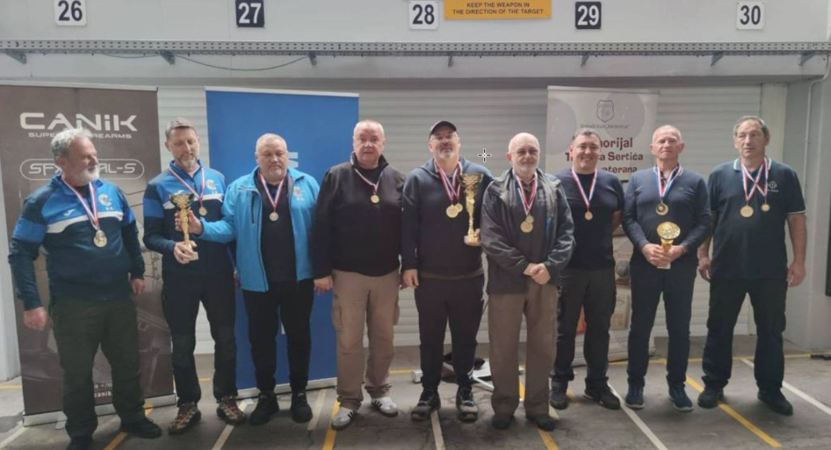 Streljački klub Vodice osvojio ekipnu broncu u Zagrebu, Ante Šuša zlatni među veteranima