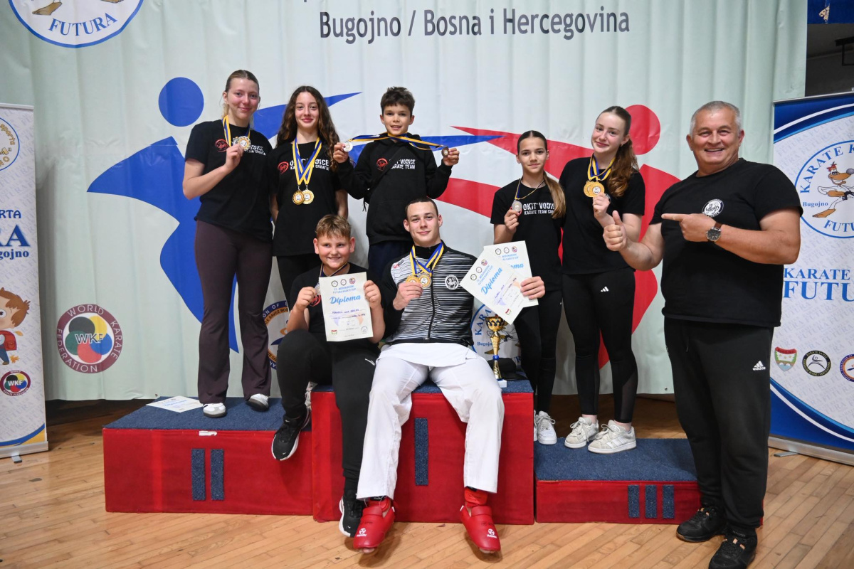 Novi uspjeh Karate kluba Okit: Vodičani iz Bugojna donijeli 10 medalja
