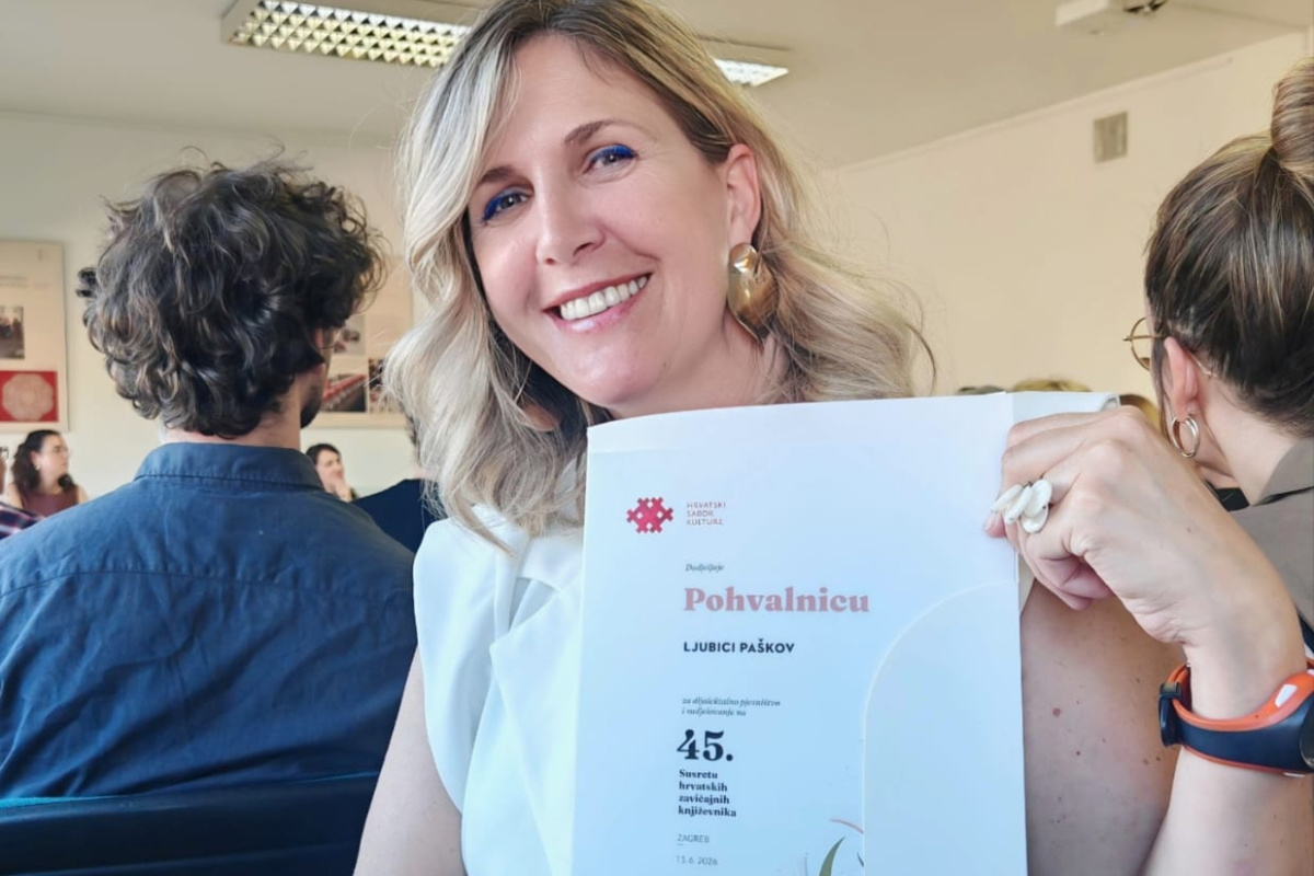 Ljubica Paškov među odabranim autorima na 45. Susretu hrvatskih zavičajnih književnika
