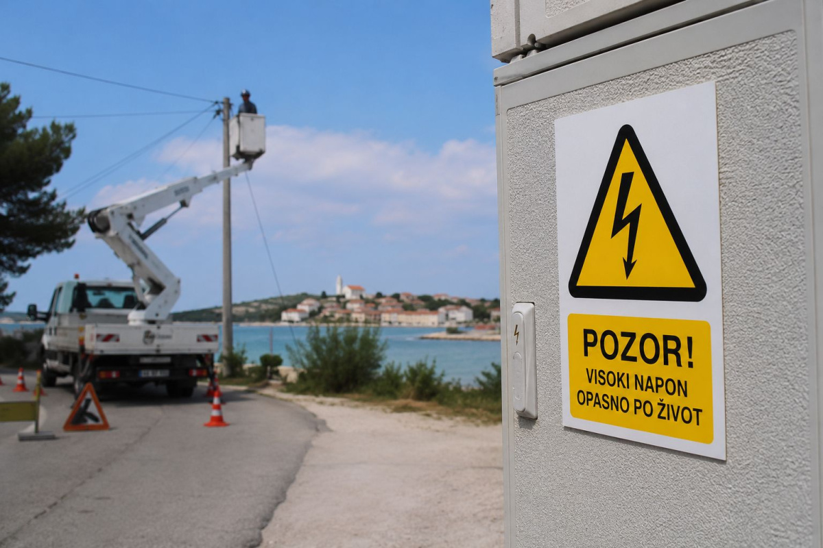 U utorak bez struje u dijelu Vodica: Radovi na mreži trajat će do osam sati