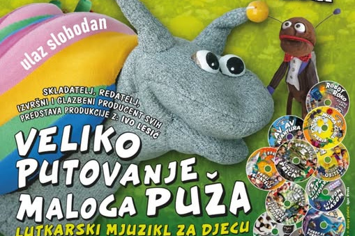 Besplatna dječja predstava u Čistoj Velikoj: "Veliko putovanje maloga puža"
