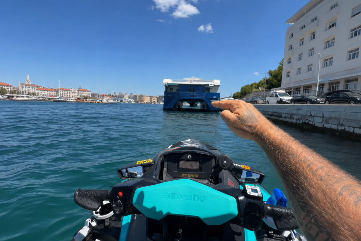 Opasan manevar: njemački influencer jet-skijem prošao ispod katamarana, snimka izazvala brojne reakcije