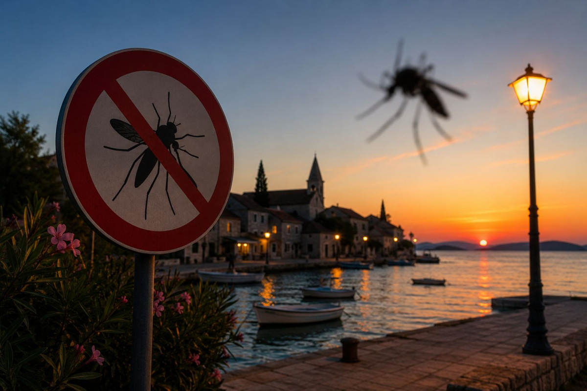 Adulticidno tretiranje komaraca u Prvić Luci i Prvić Šepurini u noći s 13. na 14. srpnja
