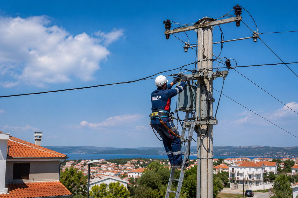 Kvar na SN bloku: Bez struje dio Vodica do 20 sati