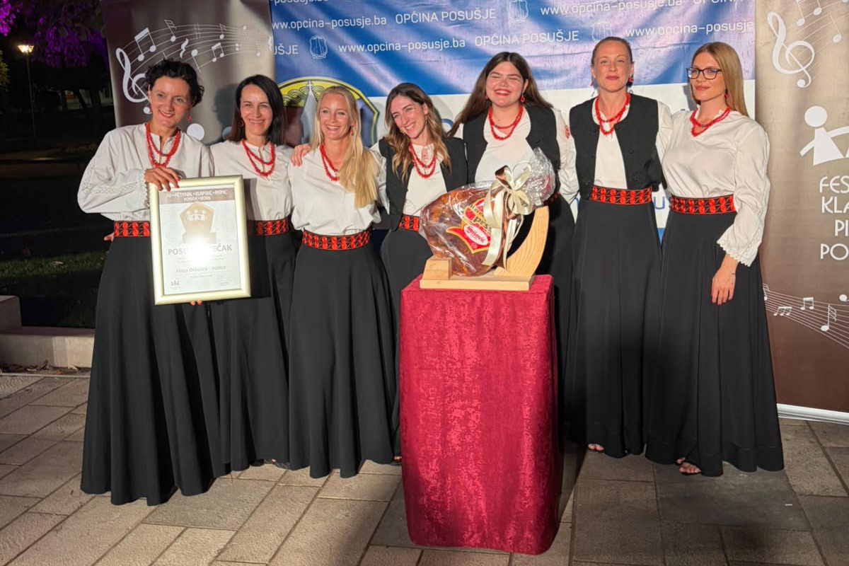 Klapa Oršulice osvojila treću nagradu stručnog žirija na Festivalu klapske pisme Posušje