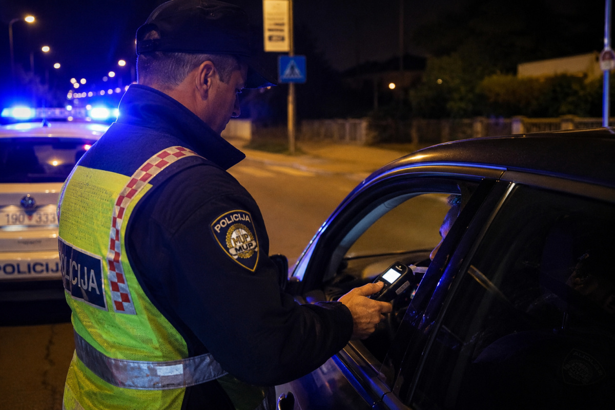 U Vodicama zaustavljen s 1,66 promila, policija za 26-godišnjaka traži 1.350 eura kazne