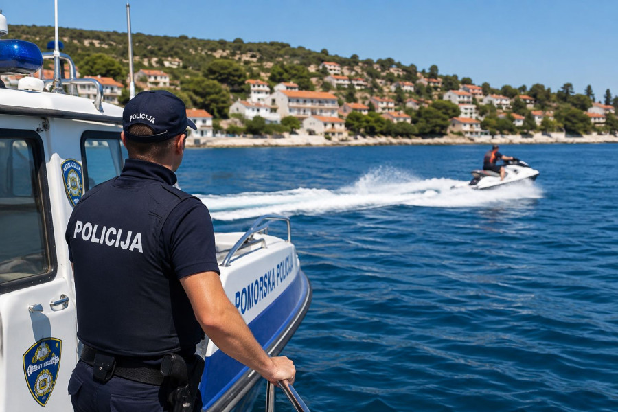 Glisirali preblizu obali: Deset nautičara kažnjeno s po 400 eura