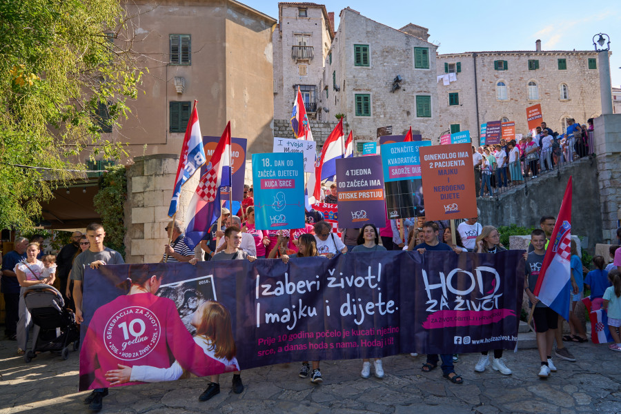 Hod za život u subotu u Šibeniku: Okupljanje ispred katedrale u 9.30 sati